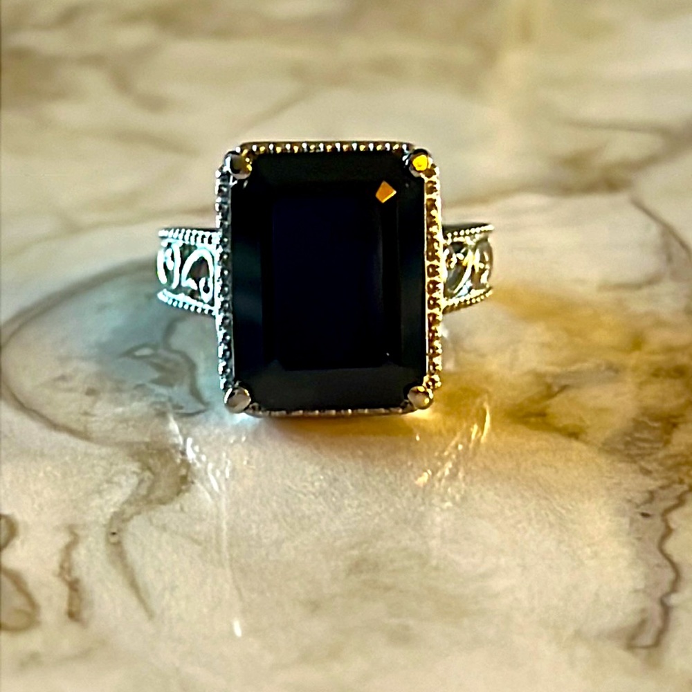 Black Spinel Ring